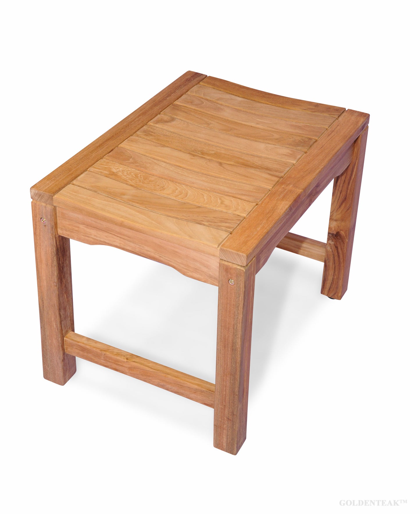 GOLDENTEAK | Teak Shower Bench Rosemont - 24 inch - Grade A Teak,Natural Finish
