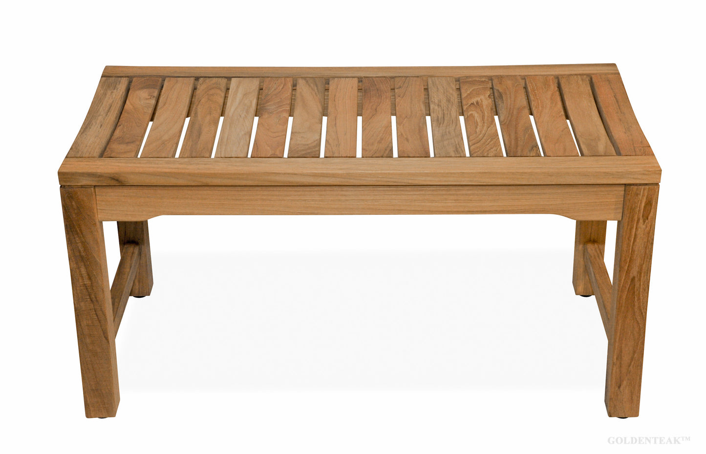 GOLDENTEAK Teak Shower Bench 36 in - Grade A Teak, Natural Finish