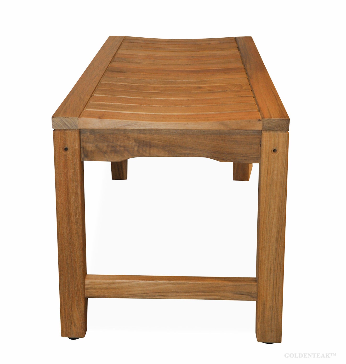 GOLDENTEAK Teak Shower Bench 36 in - Grade A Teak, Natural Finish